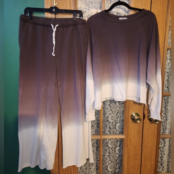 Zenana Outfitters Pants - Zenana nwot XL lounge set brown/tan